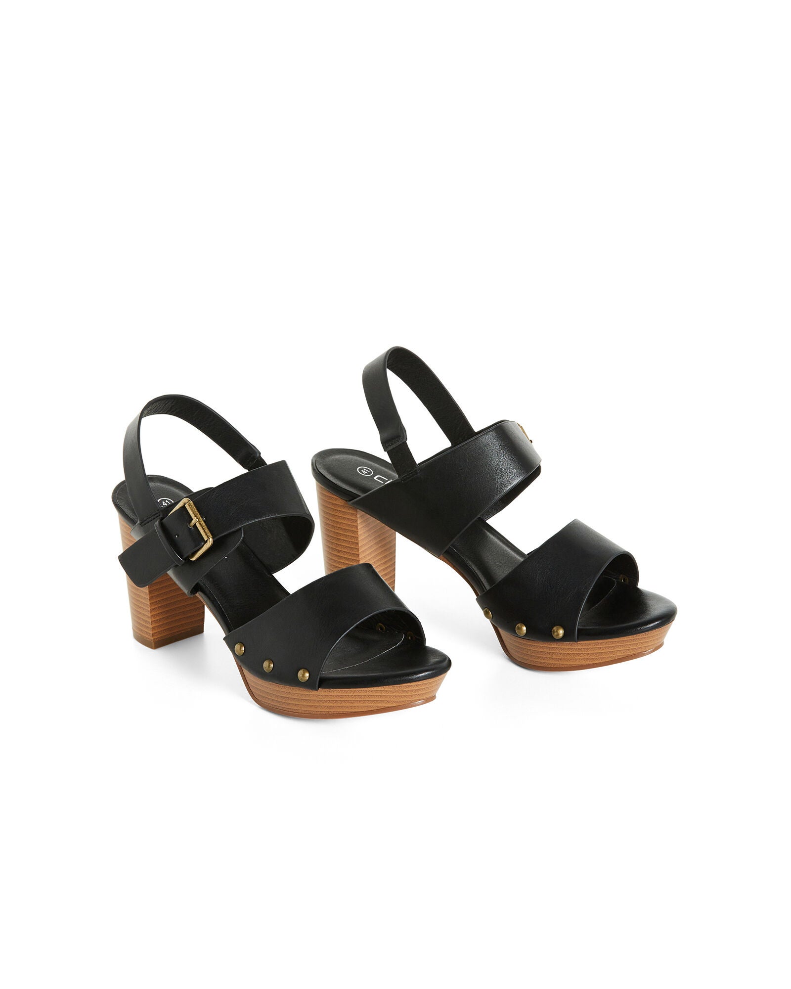 WIDE FIT Izzy Platform Heel - black, BLACK, alternate image number 5