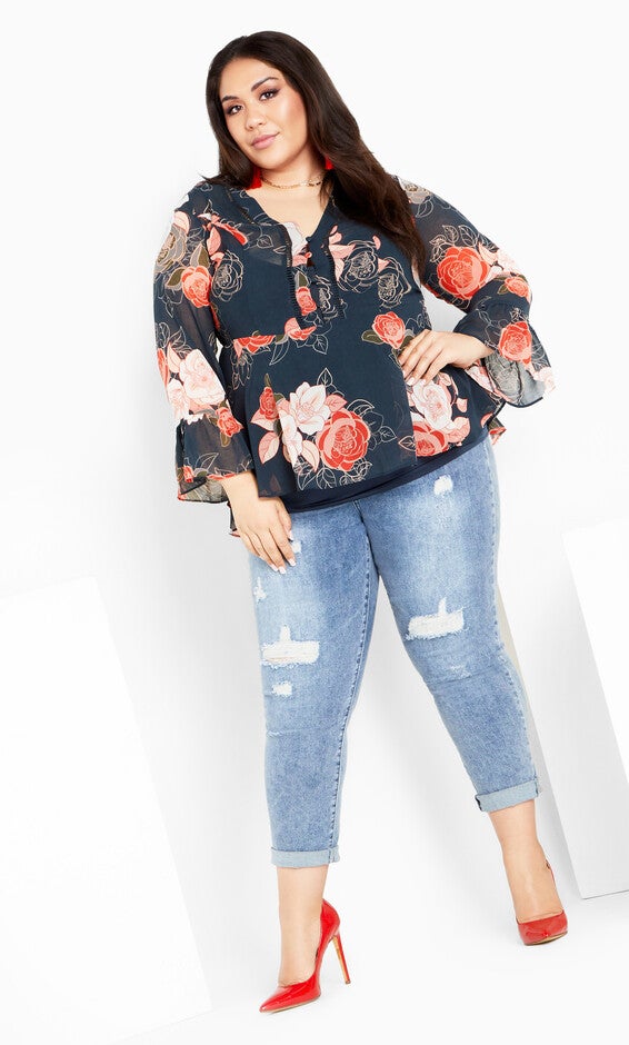Mya Top - navy, BLUE, alternate image number null
