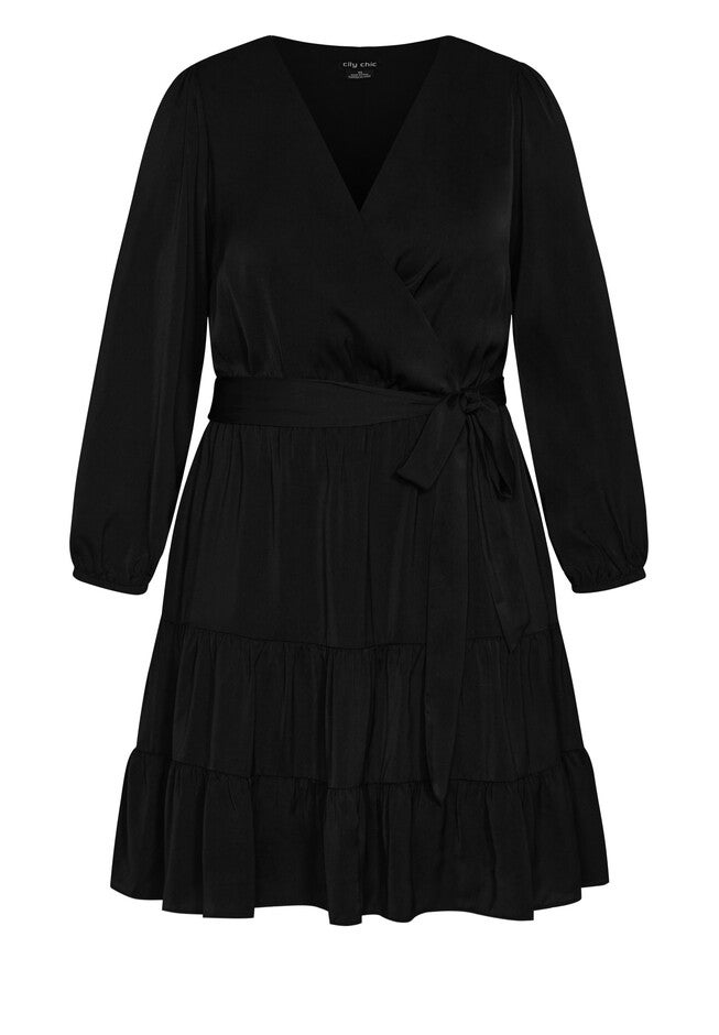Pretty Tier Dress - black, BLACK, alternate image number null