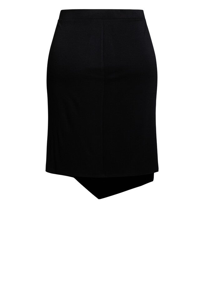 Vicky Asymmetrical Skirt, BLACK, alternate image number 4