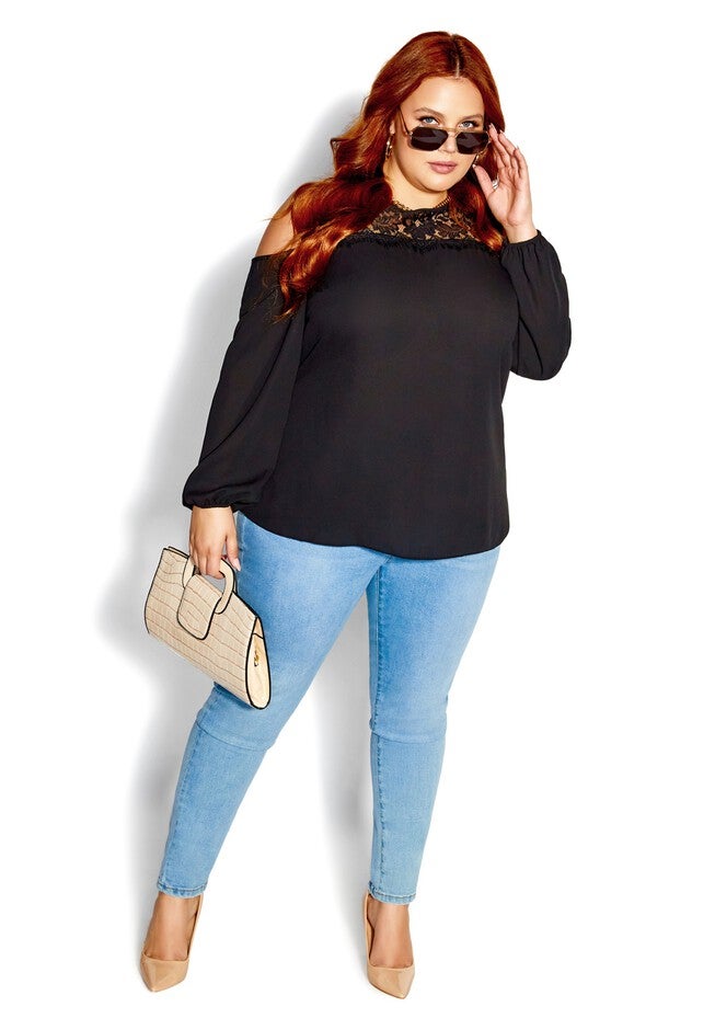 Natalia Top - black, BLACK, on-hover image number null