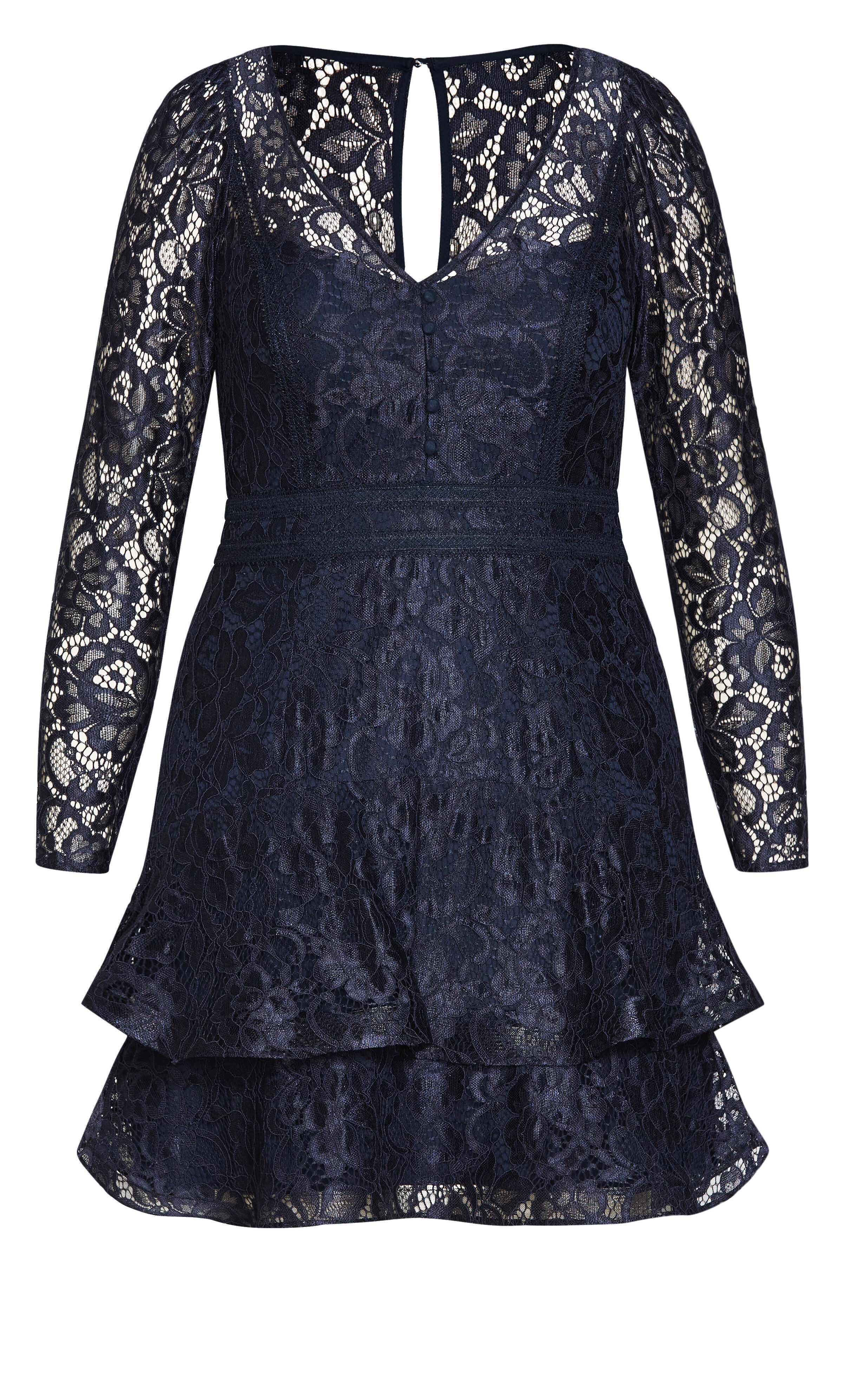 Lace Lover Dress - navy, BLUE, alternate image number 4