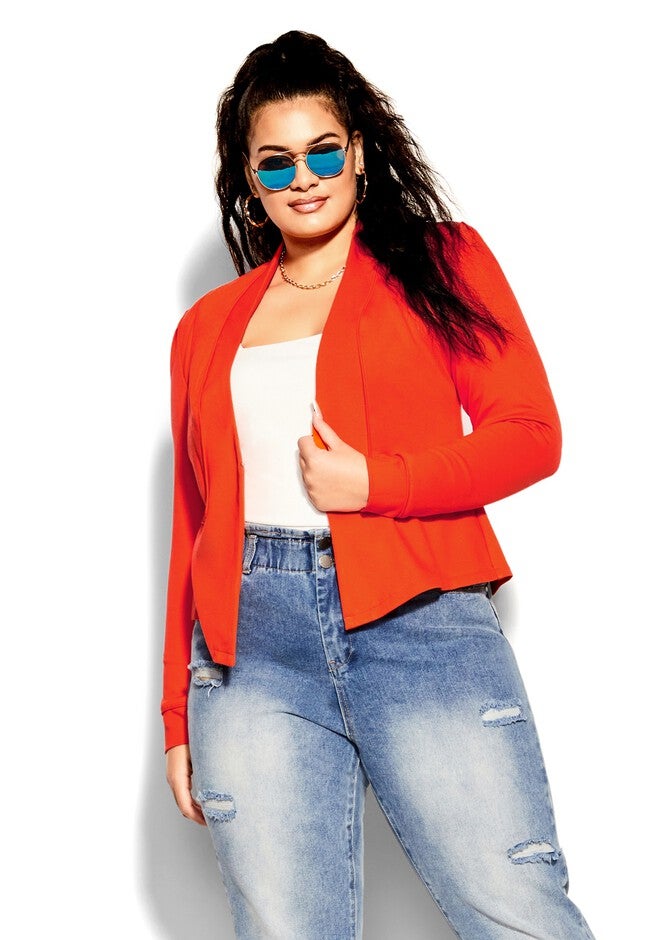 Piping Praise Jacket - mandarin, ORANGE, alternate image number null