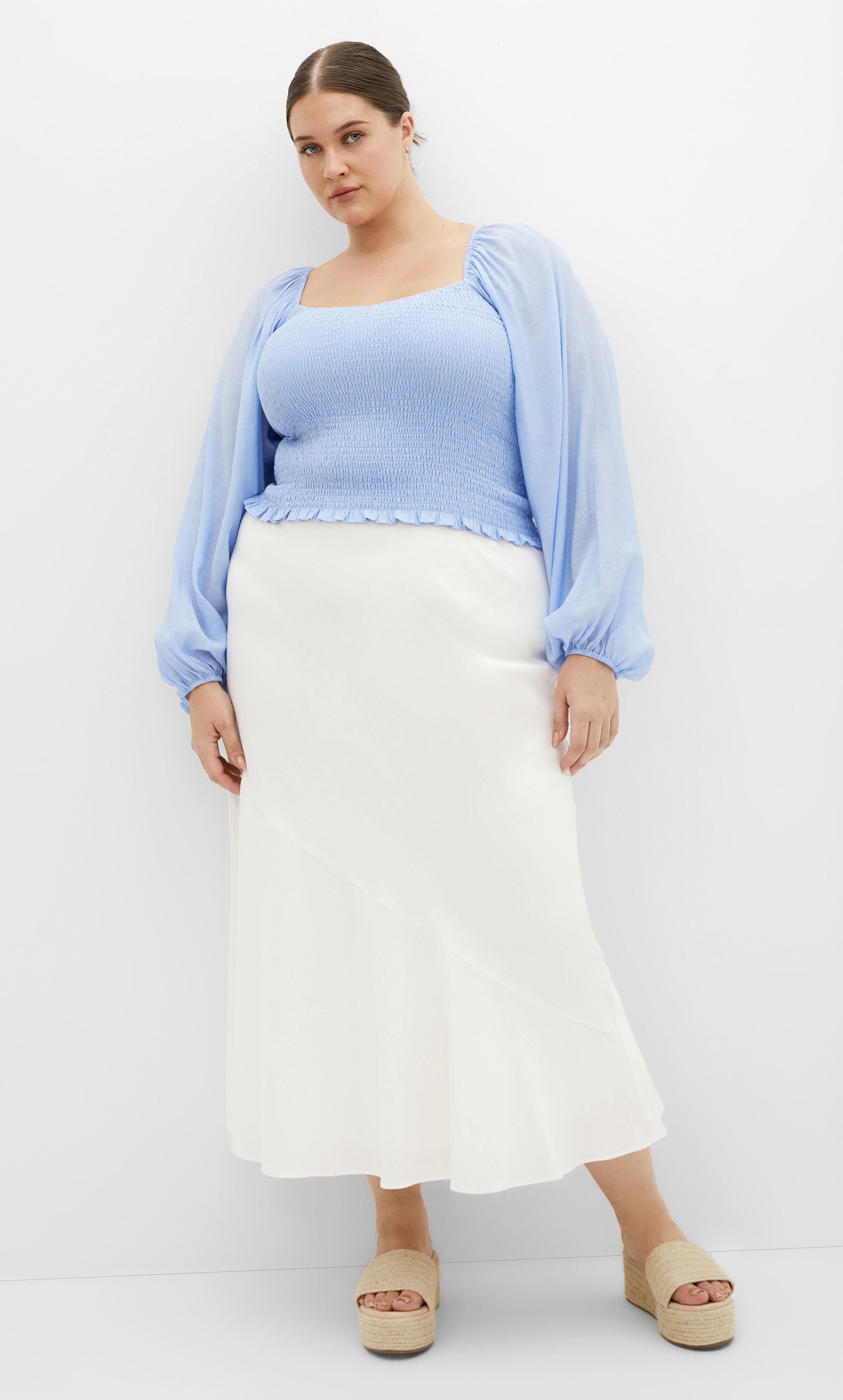 Rowy Top - sky blue, BLUE, alternate image number 1