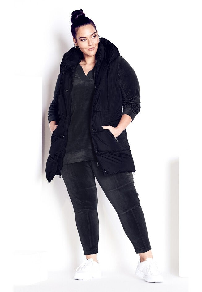 Velour Panel Pant, SLATE, alternate image number null