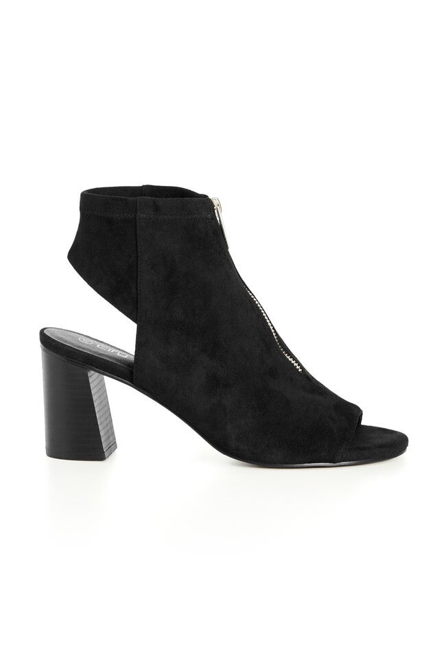 WIDE FIT Zip Zara Heel - black, BLACK, on-hover image number null