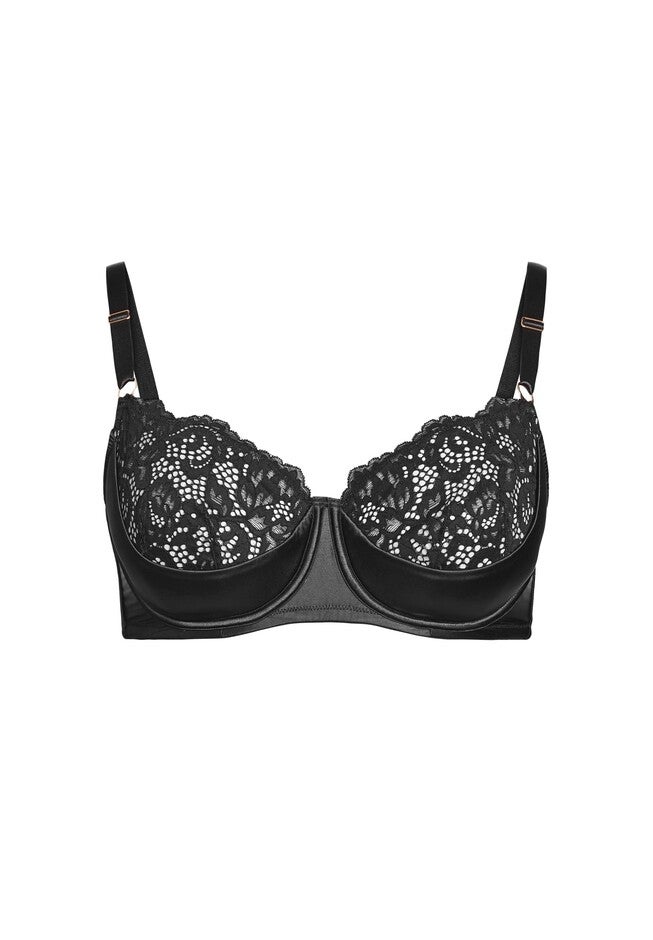 Hollie Underwire Demi Bra - black, BLACK, alternate image number 3