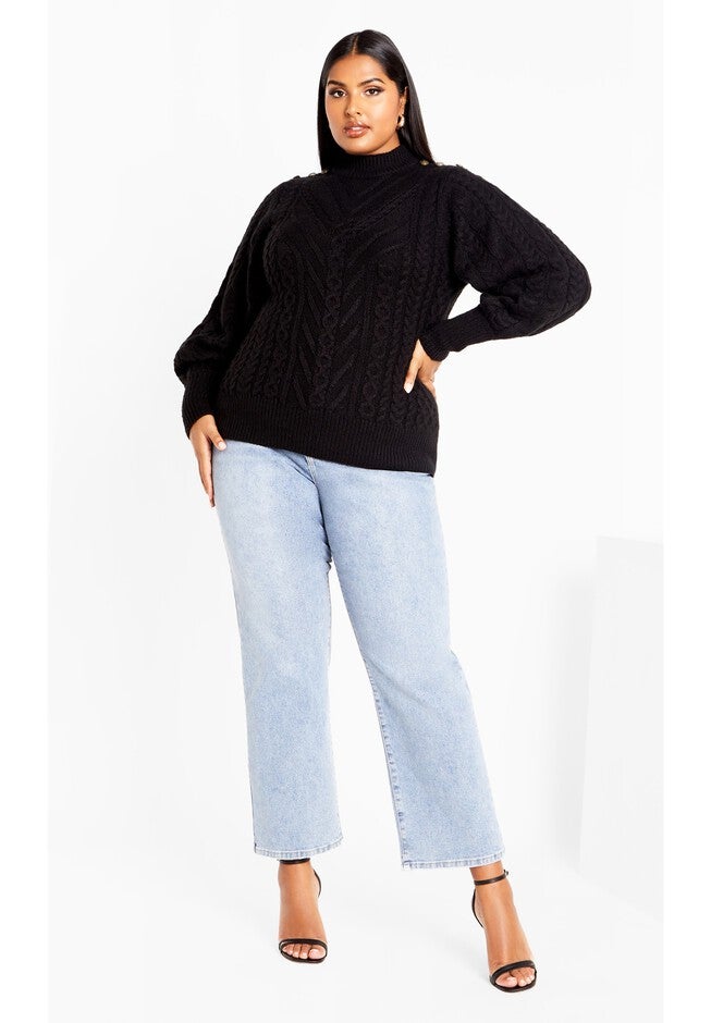 Saskia Sweater - black, BLACK, on-hover image number null