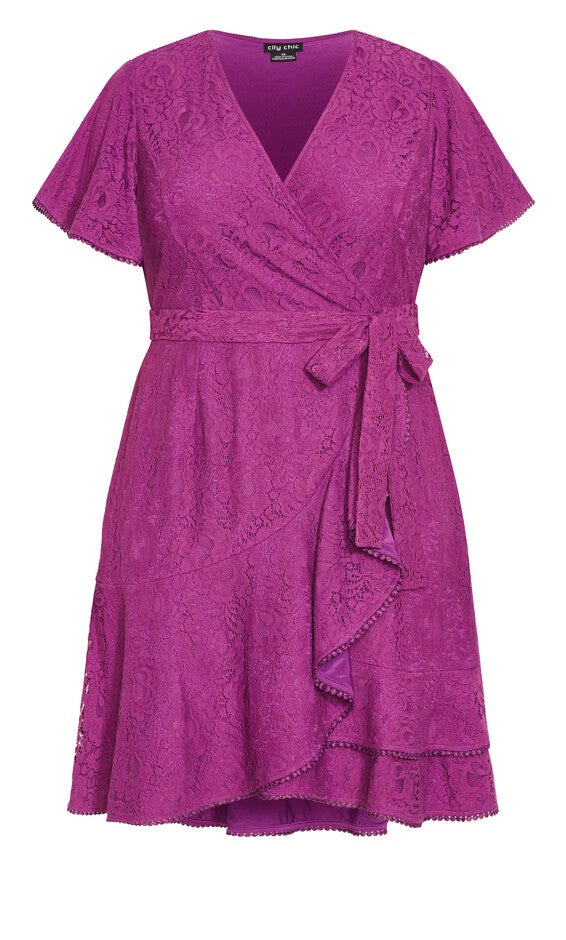 Sweet Love Lace Dress - magenta, MAGENTA, alternate image number 4