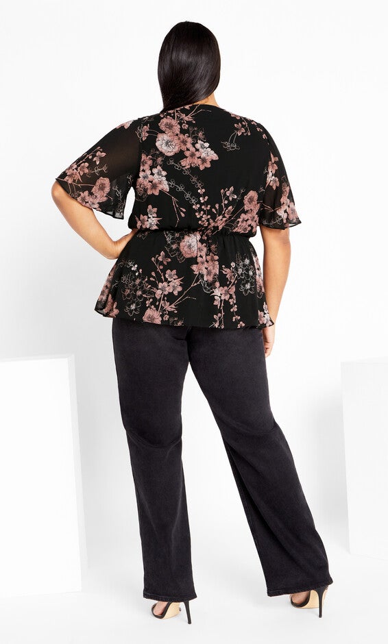 Blossom Love Top - black, BLACK, alternate image number null