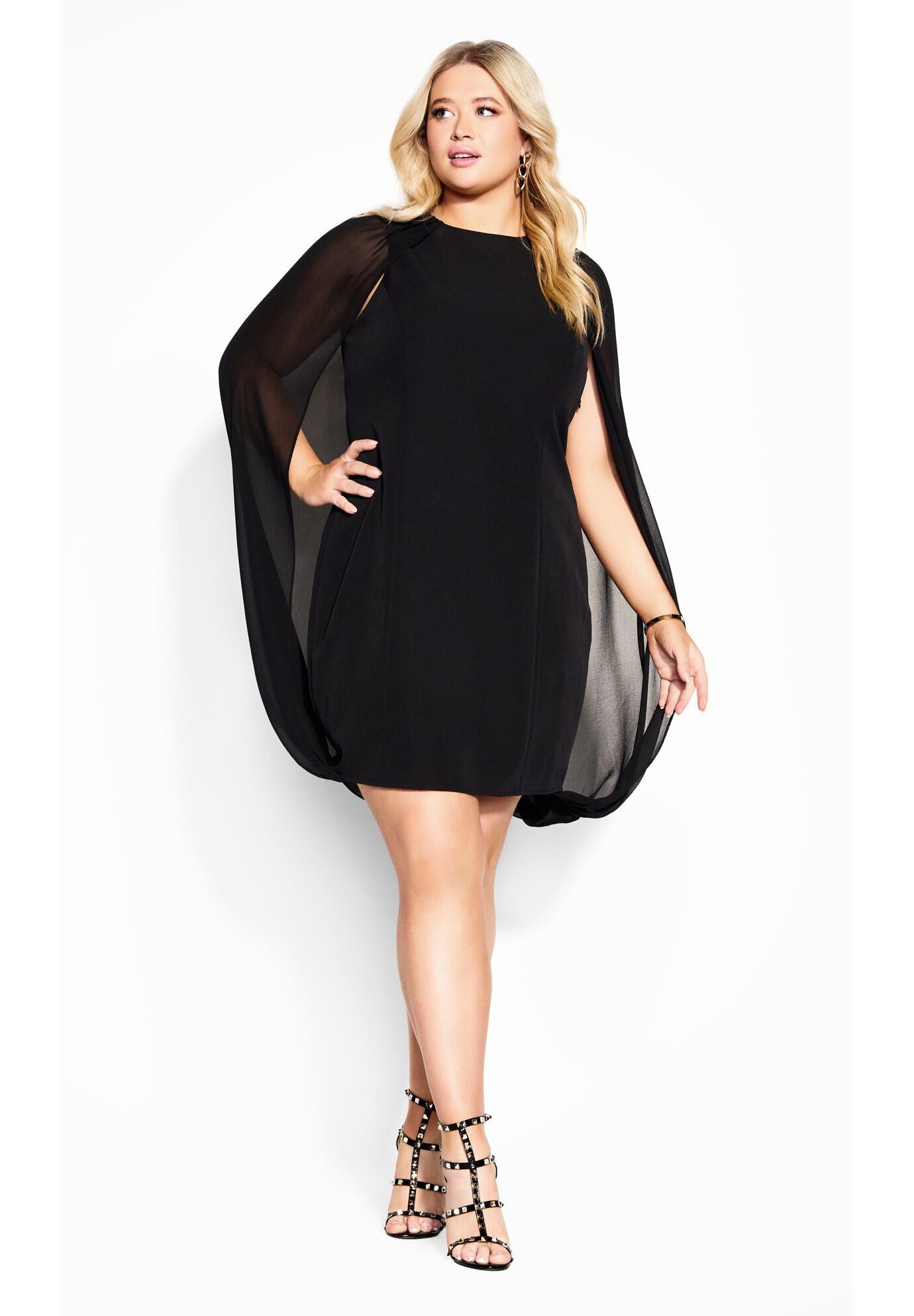 Imogen Dress - black, BLACK, on-hover image number 1