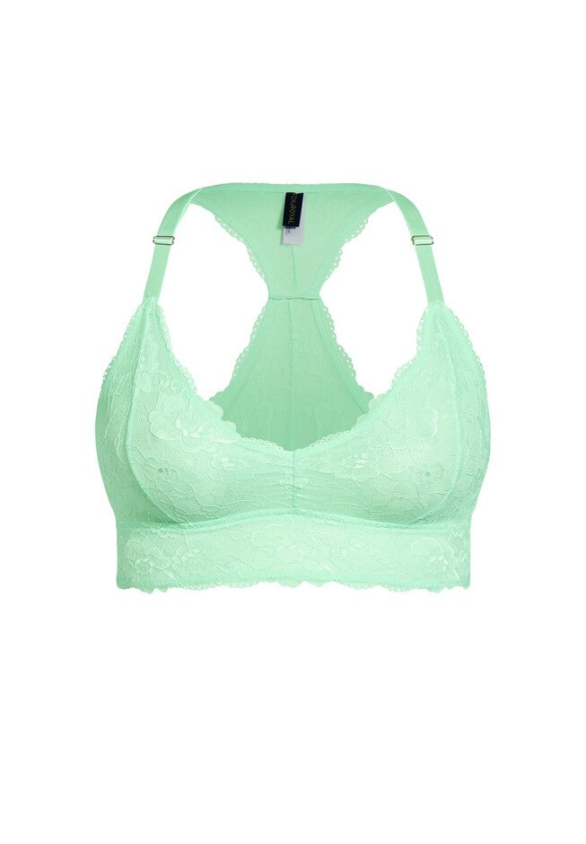 Kira Lace Bralette - spearmint, GREEN, alternate image number 3