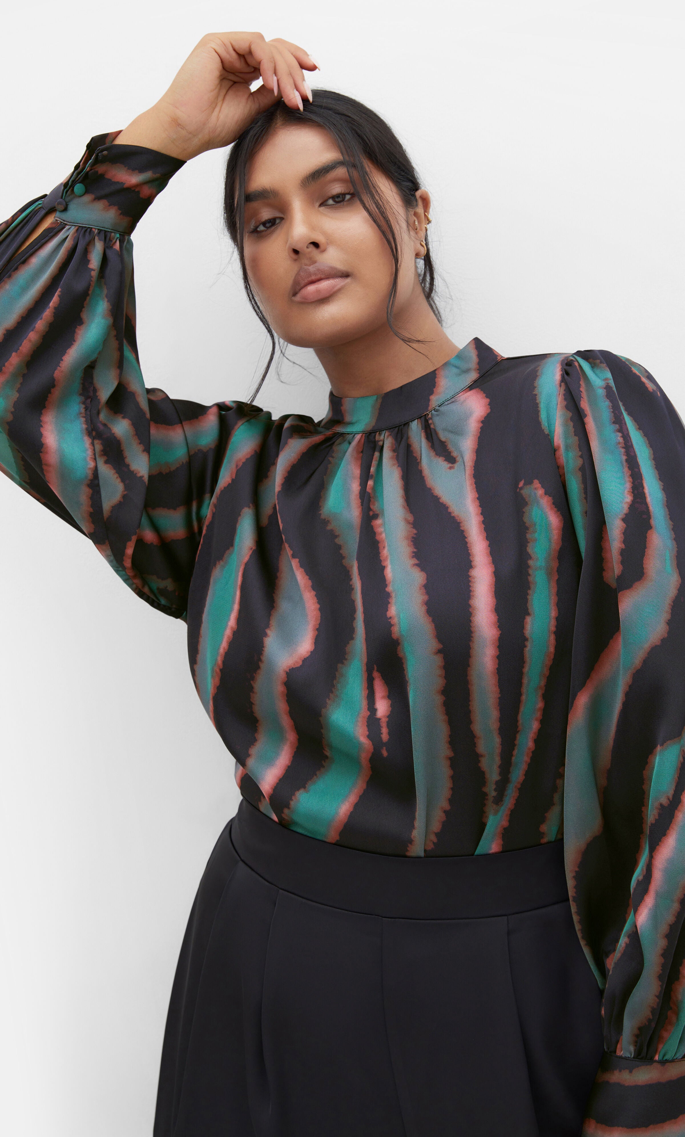 Untamed Top - teal, GREEN, hi-res image number 0