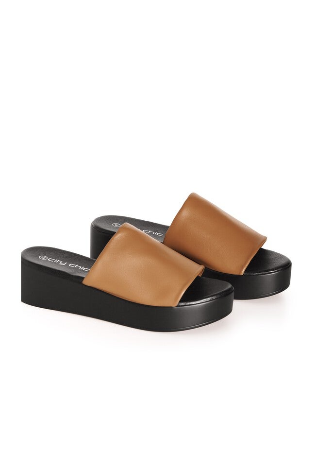 WIDE FIT Luna Flatform - tan, BROWN, alternate image number null