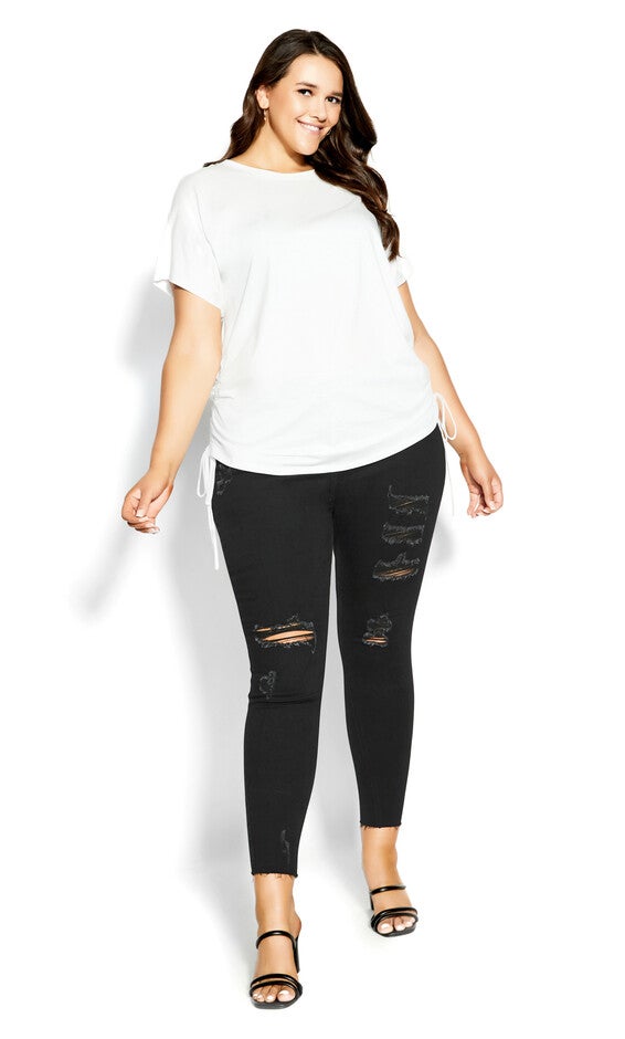 Luna Tee - ivory, WHITE, alternate image number null