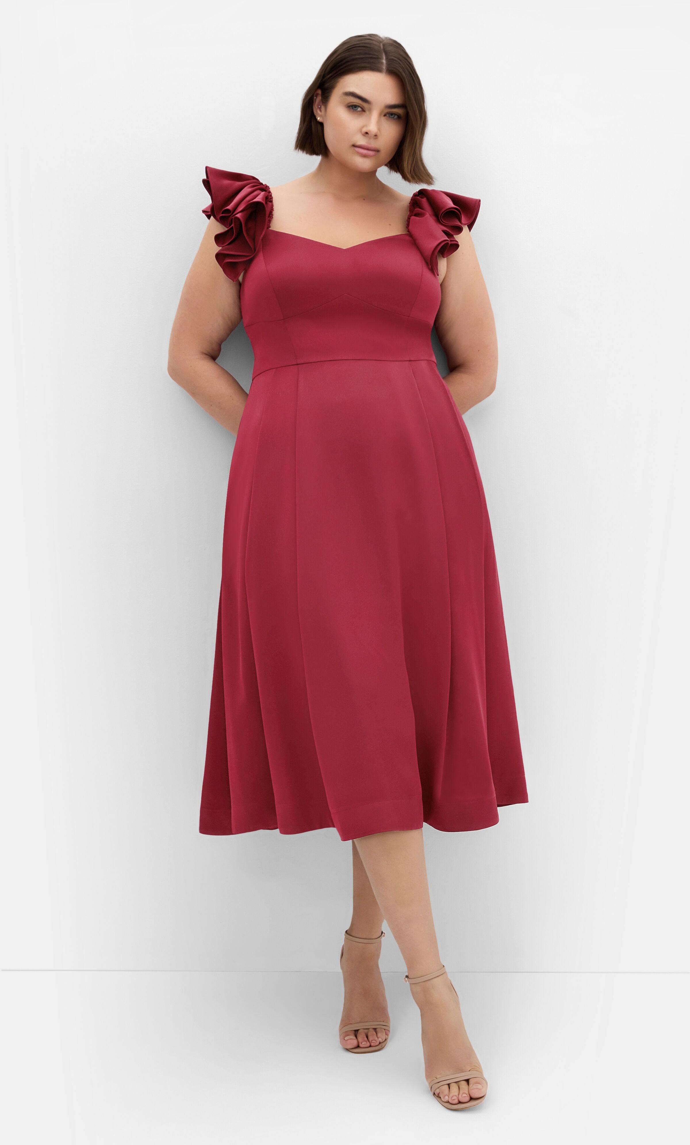 Roselyn Dress - ruby, RED, hi-res image number 0