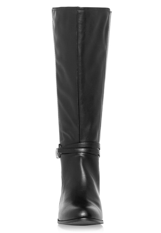 WIDE FIT Phoebe Knee High Boot - black, BLACK, alternate image number null
