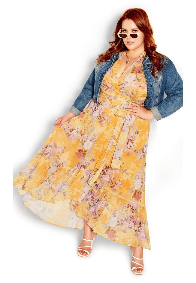 Lisbon Maxi Dress - gold, YELLOW, on-hover image number null