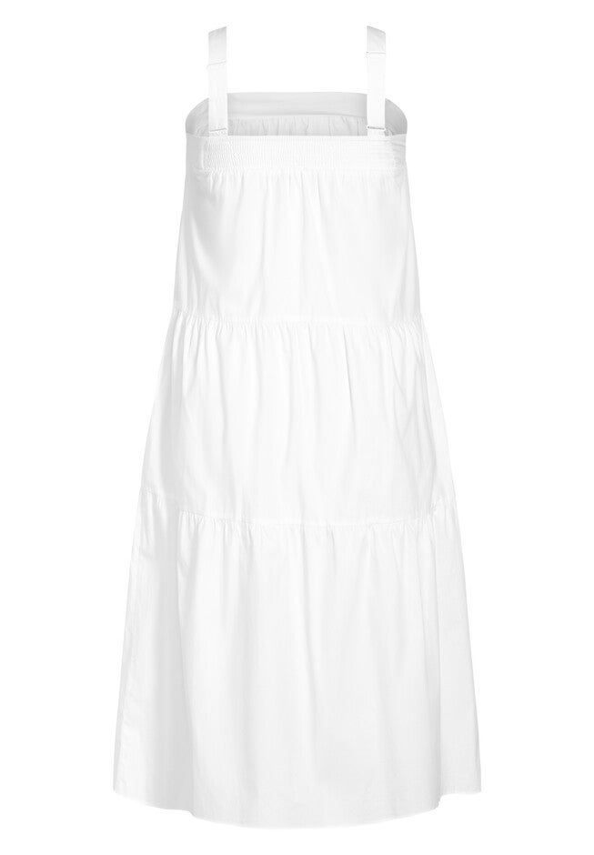 In Tiers Maxi Dress - ivory, WHITE, alternate image number null