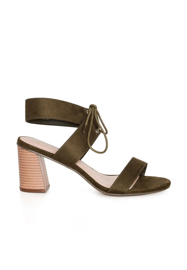 WIDE FIT Aria Mid Heel - khaki, GREEN, on-hover image number null