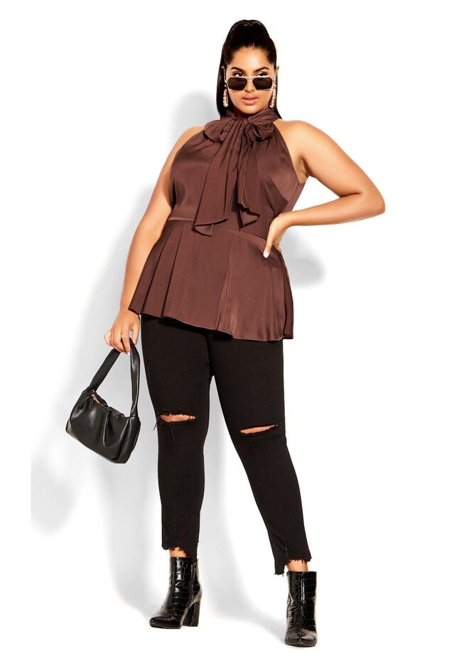 Piper Top - cocoa, BROWN, on-hover image number 1