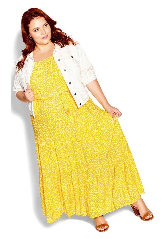 Emily Maxi Dress - sunshine, YELLOW, alternate image number 6