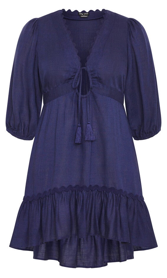 Cabana Mini Dress - navy, NAVY, alternate image number 2