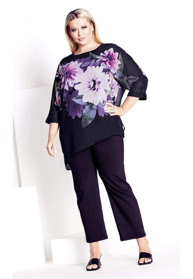 Violetta Top, VIOLET FLORAL, alternate image number null