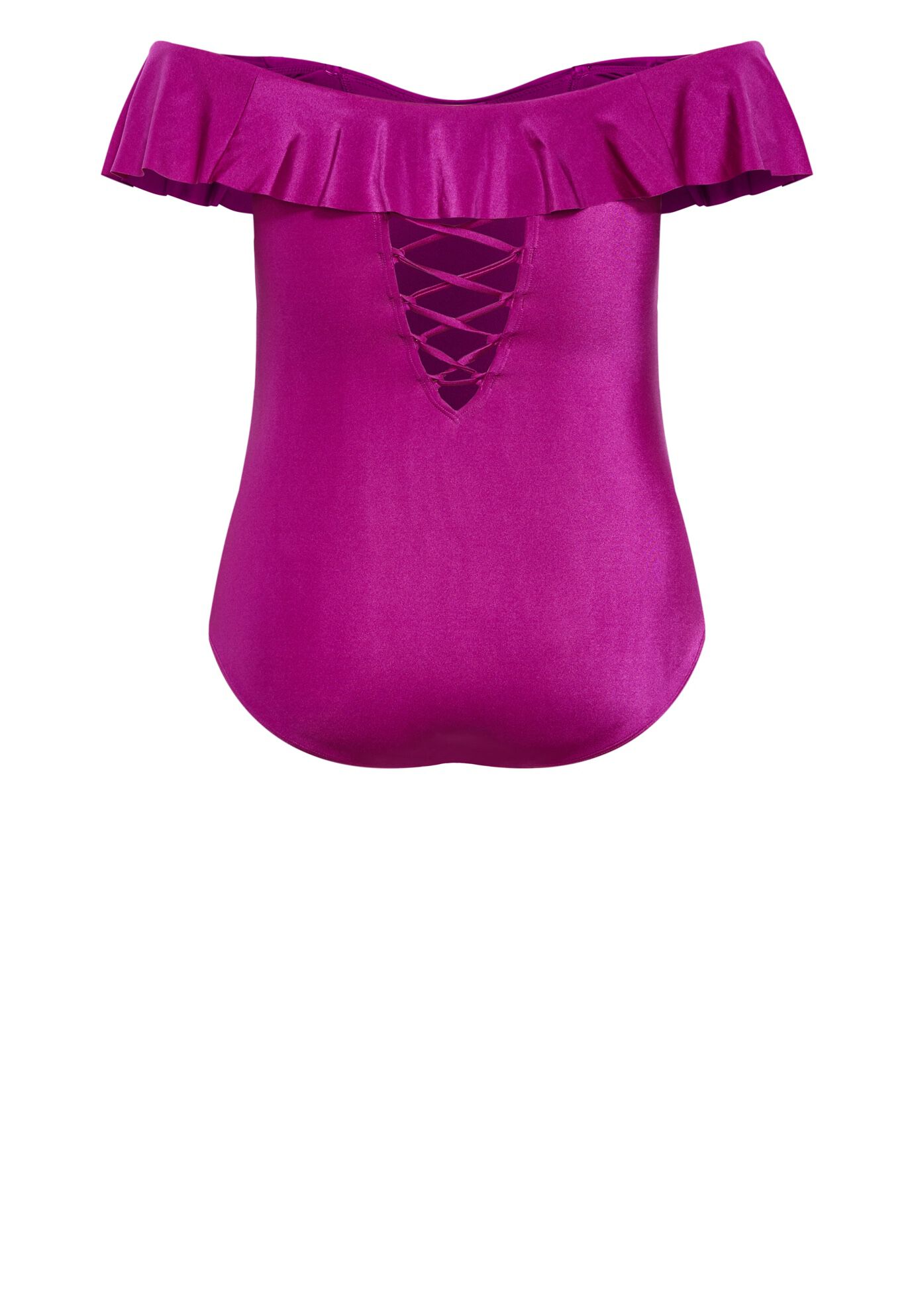 Ingrid Ruffle 1 Piece - magenta purple, PURPLE, alternate image number 4