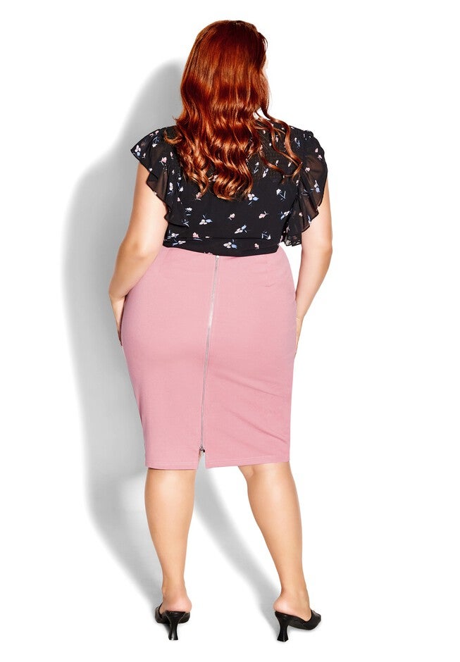 Midi Tube Skirt - blush, PINK, alternate image number null