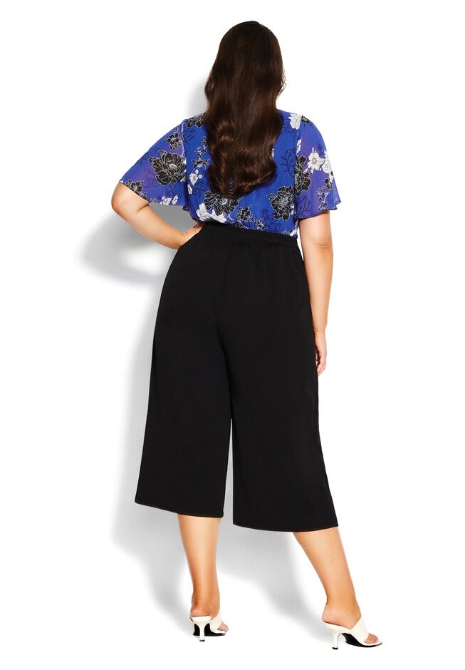 Simply Culotte Pant - black, BLACK, alternate image number 4