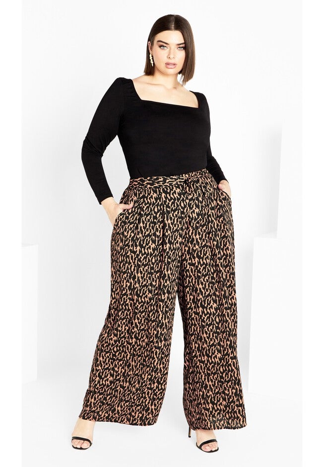 Illusion Pant - animal, BROWN, on-hover image number null