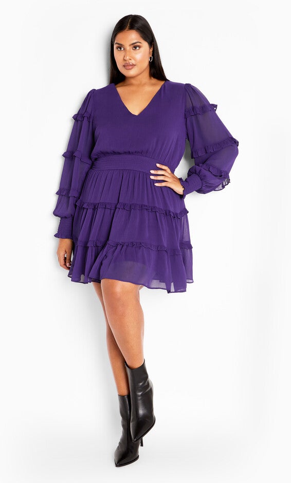 Daisy May Dress - royal purple, PURPLE, alternate image number null