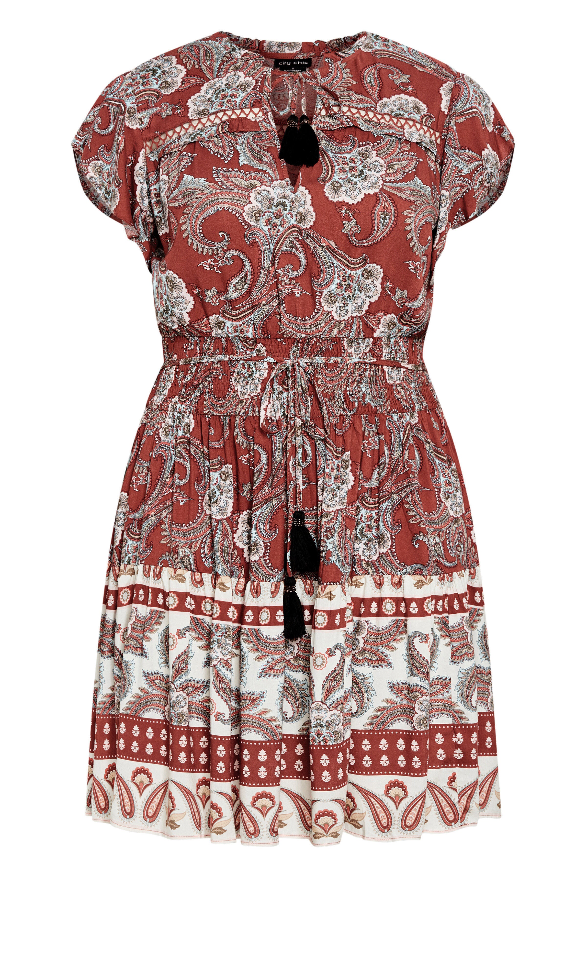 Lilah Dress - marsala, RED, alternate image number 3