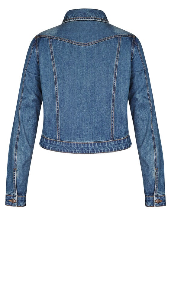 Classic Denim Jacket - denim, BLUE, alternate image number null