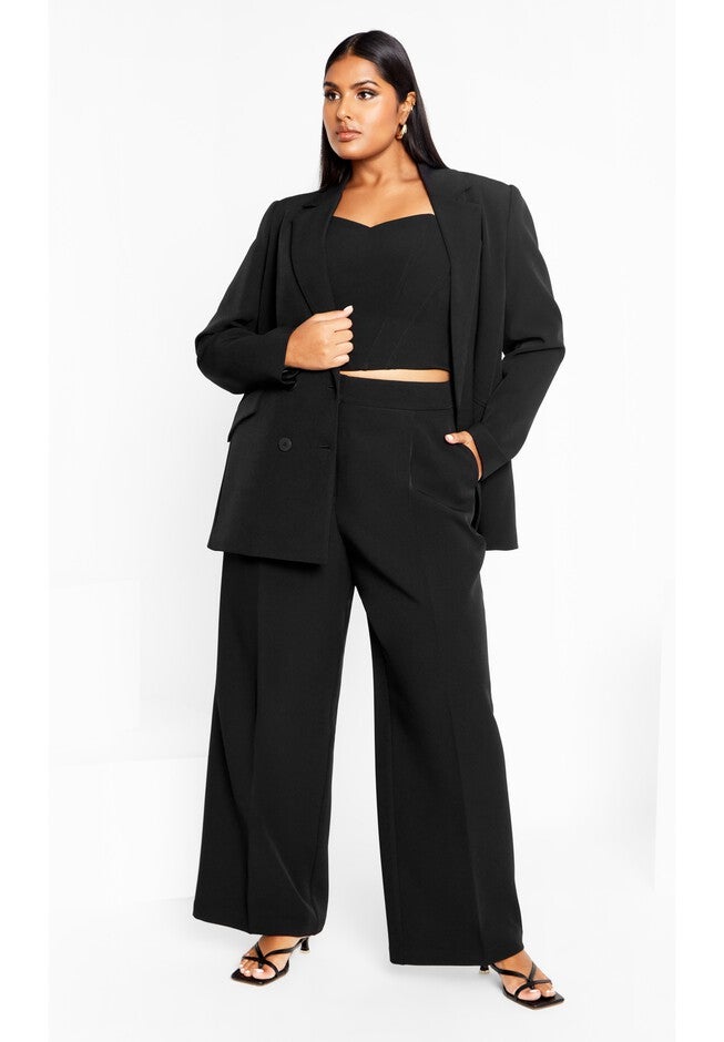 Oversized Alexis Blazer Jacket - black, BLACK, on-hover image number null