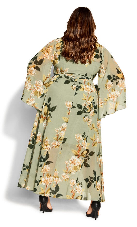 Fleetwood Print Maxi Dress - sage, GREEN, alternate image number null