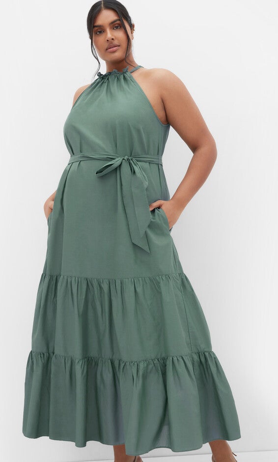 Kiana Maxi Dress - light khaki, GREEN, alternate image number null