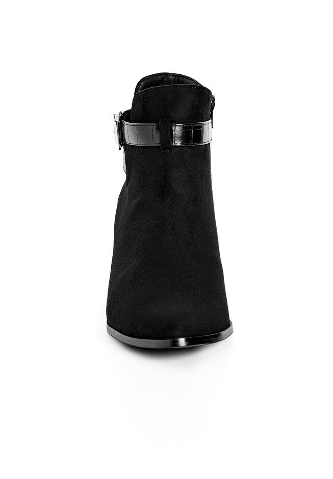 WIDE FIT Alias Cut Out Ankle Boot - black, BLACK, alternate image number null