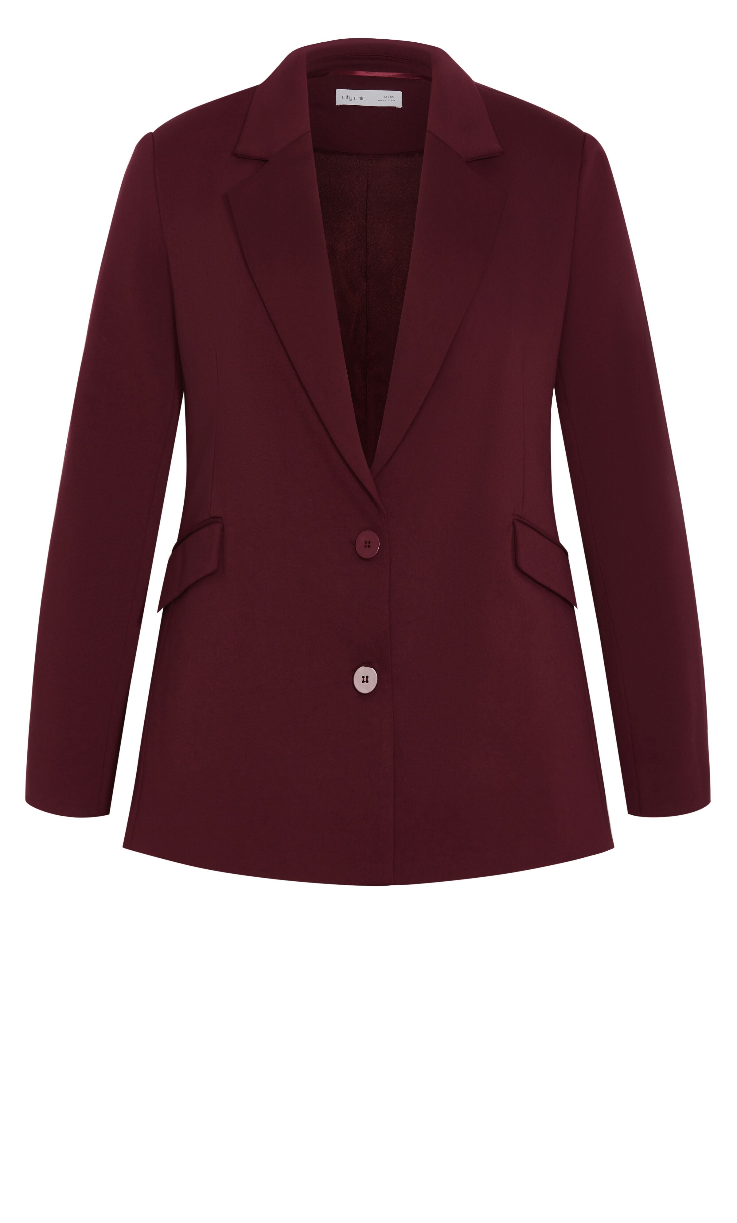 Galactic Ponte Blazer - dark cherry, RED, alternate image number 4