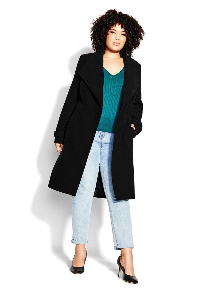 So Sleek Coat - black, BLACK, on-hover image number null
