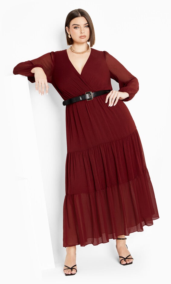 Xander Maxi Dress - cabernet, CABERNET, hi-res image number null