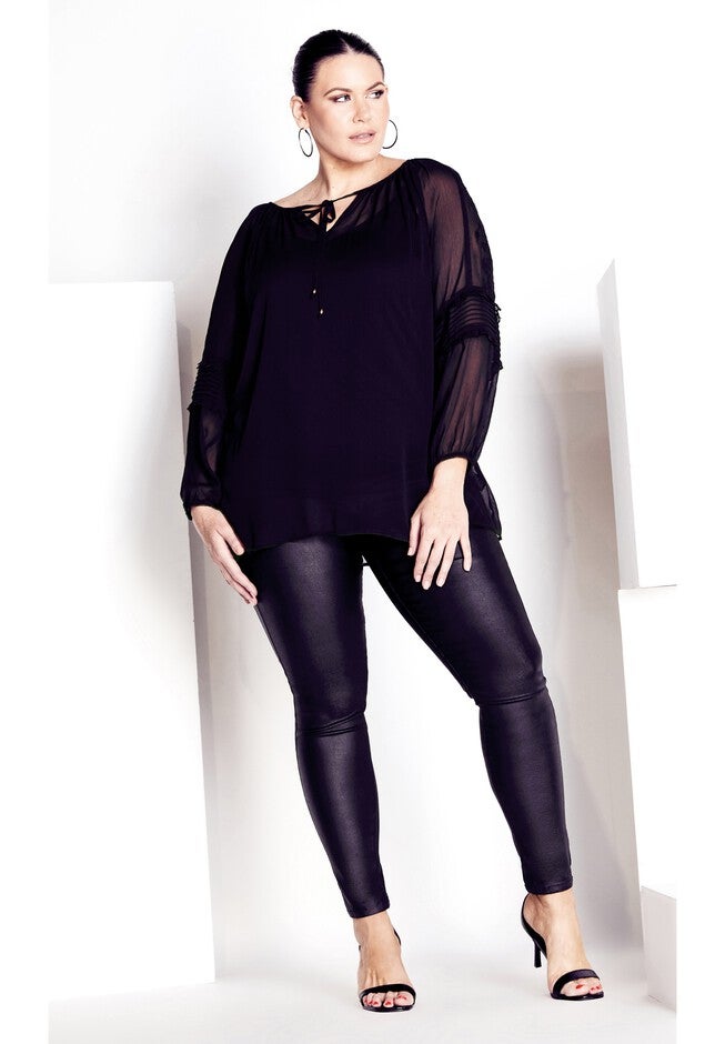 Romantic Blouse, BLACK, alternate image number 4