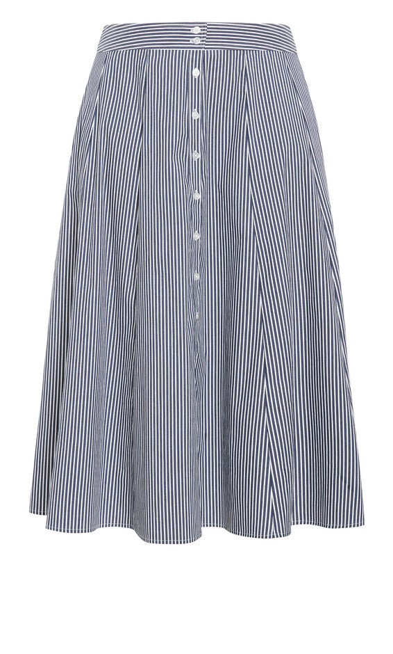 Skylight Skirt - navy, NAVY/WHITE, alternate image number null
