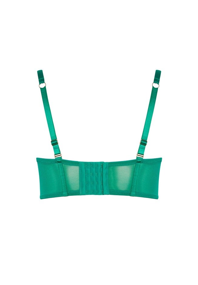 Allure Demi Longline Bra - kelly green, GREEN, alternate image number null