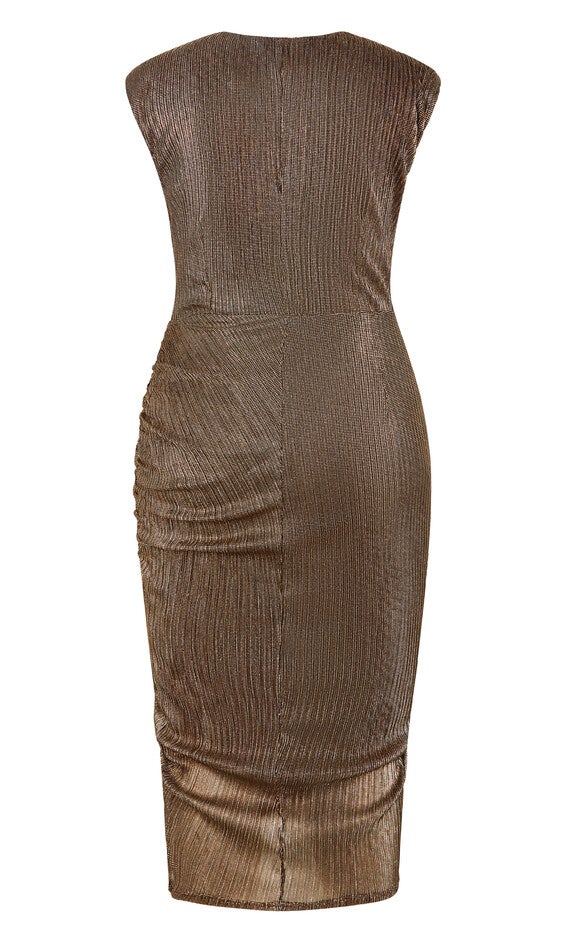 Starlit Dress - gold, YELLOW, alternate image number null