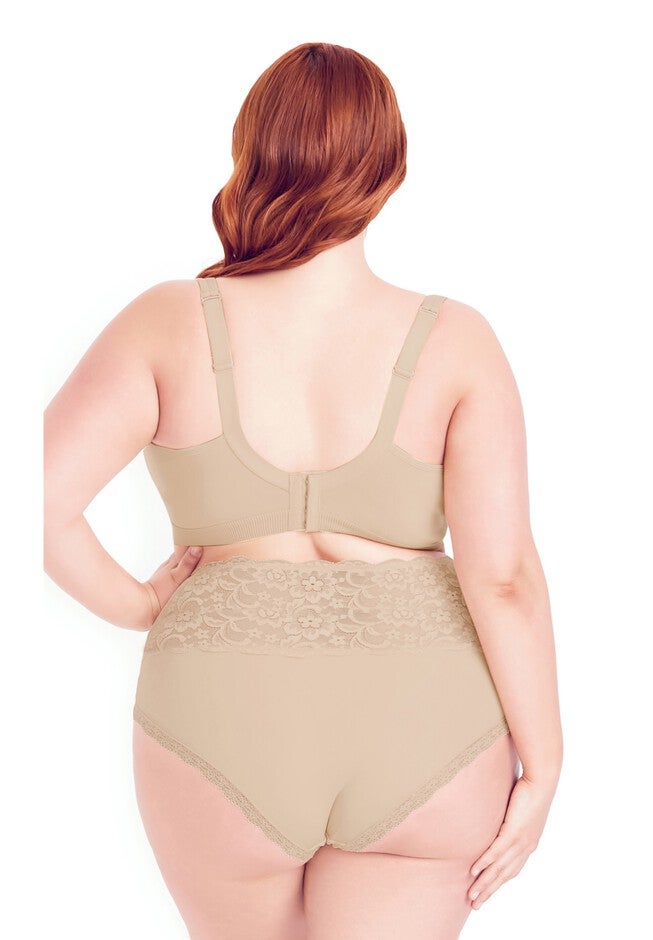 Wire Free Soft Cup Bra - latte, BEIGE, on-hover image number null