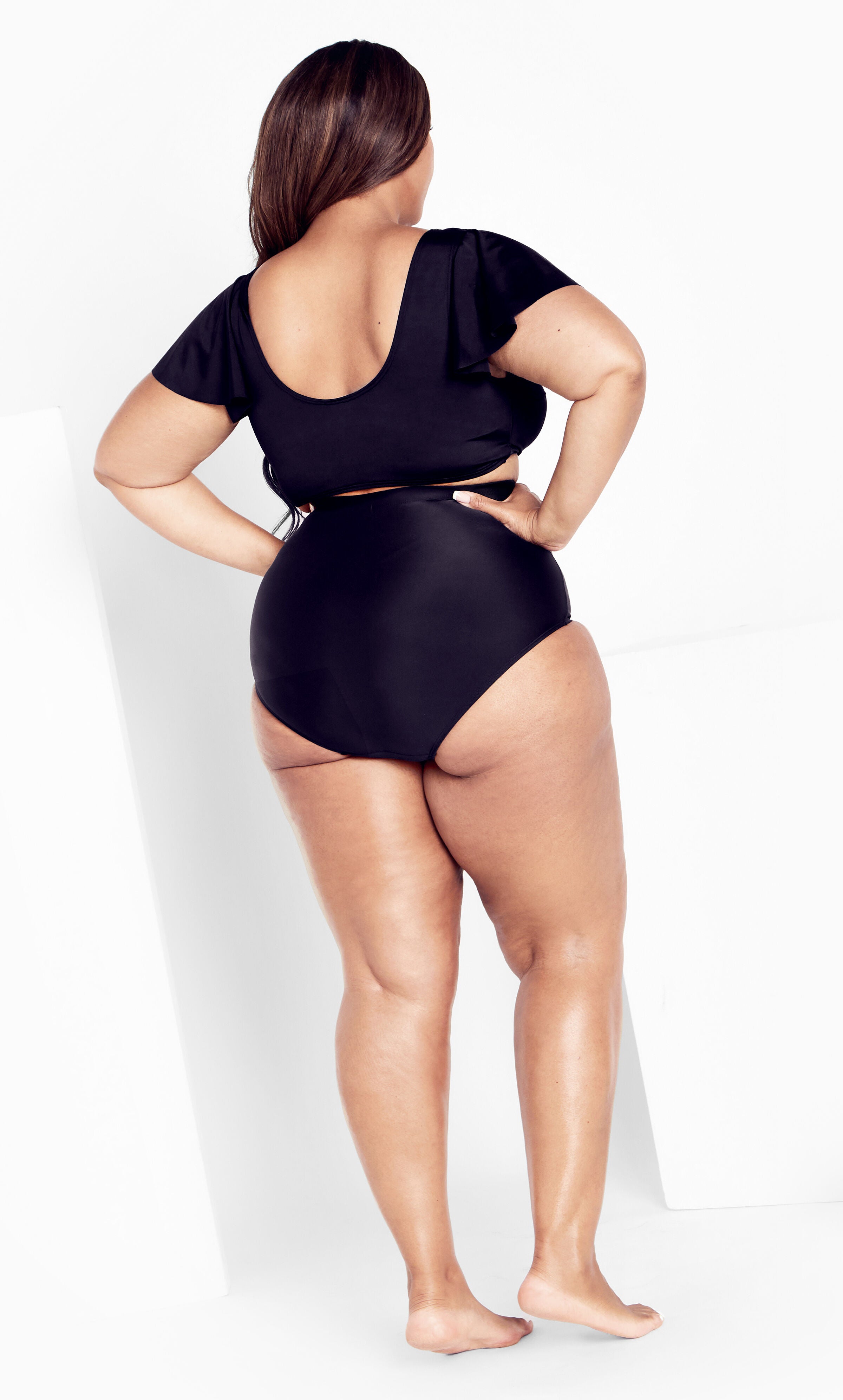 Ingrid Cap Sleeve Top - black, BLACK, alternate image number 3