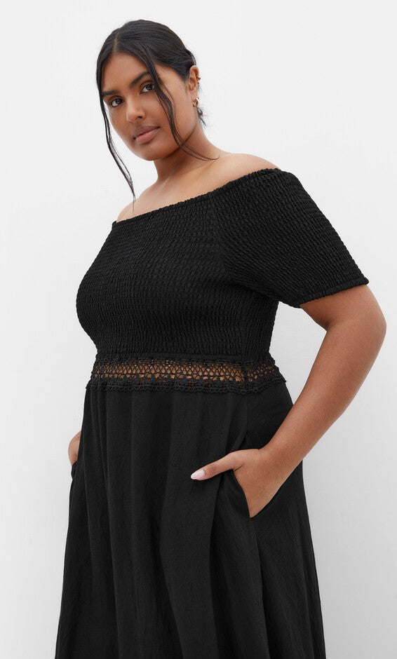 avenue black dress Getaway Dress Black
