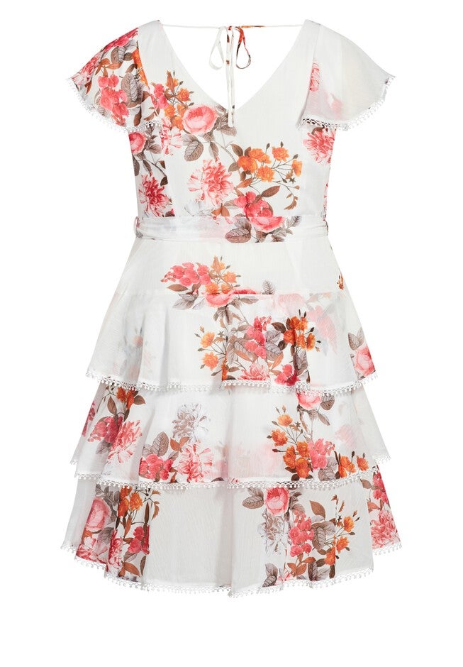 Floral Crush Dress - ivory, WHITE, alternate image number 2